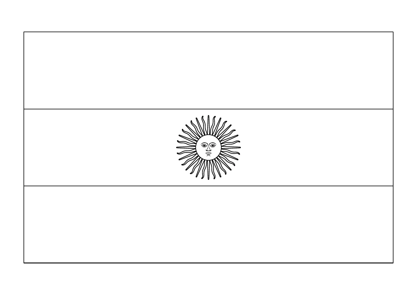 Bandera argentina simple